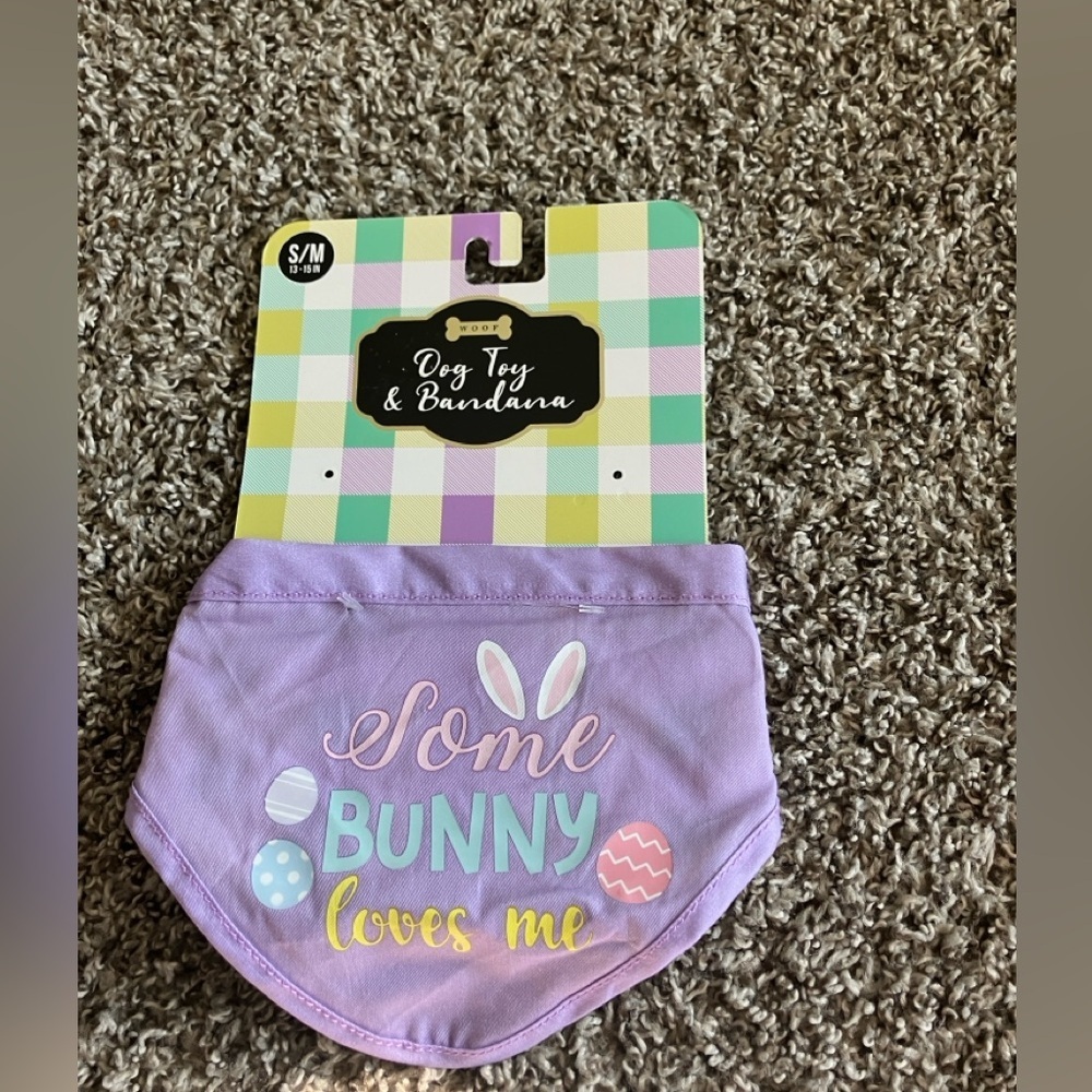 Purple Bunny Bandana for Dogs